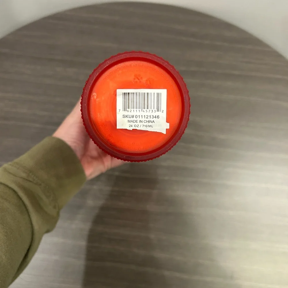 Starbucks Red Plastic Textured 2020 Studded Holiday Tumbler - Picture 5 of 5